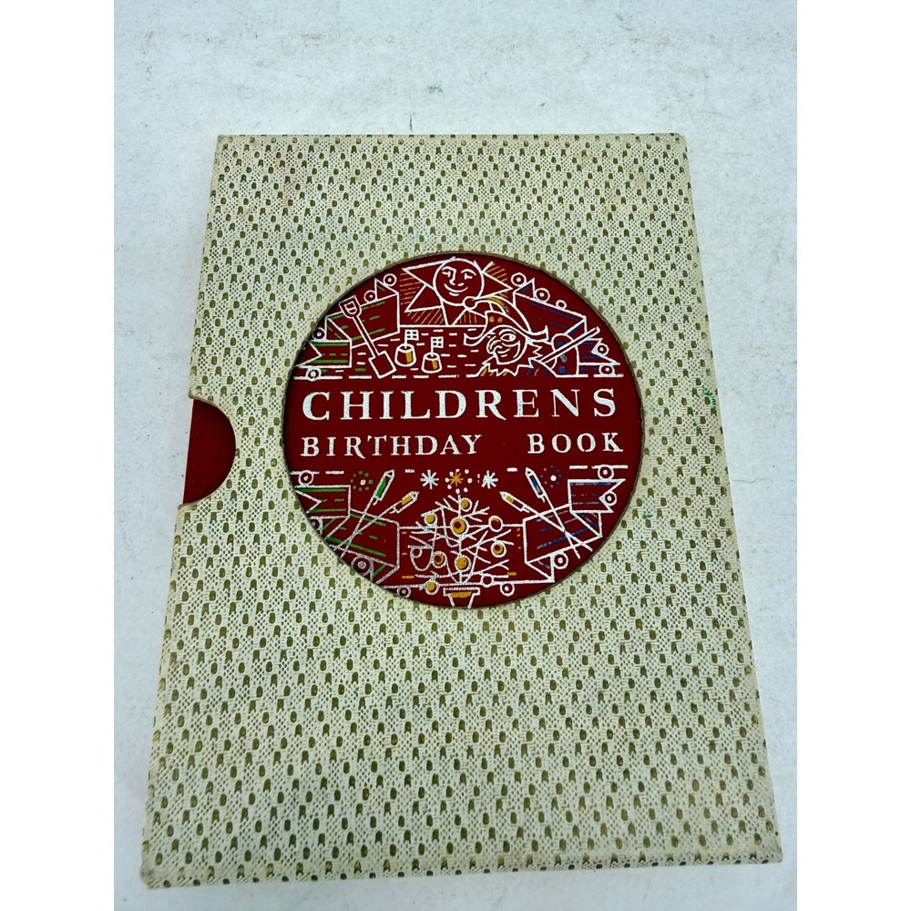 Childrens Birthday Book; by, Margot H. Clow, Collins, 1958 With Decorative Box